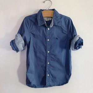 SOLD: H&M Boys Slate L/S Button Down Shirt, 7-8Y